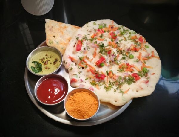 Onion-Tomato Uttapam